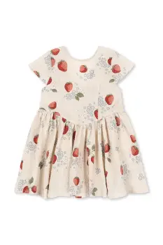 Konges Slojd rochie din bumbac pentru copii AVA SS BOW DRESS GOTS imagine