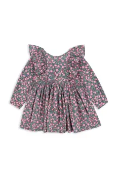 Konges Slojd rochie din bumbac pentru copii CIANNA LS BOW DRESS GOTS mini, evazati, KS103755 imagine