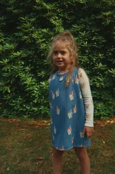 Konges Slojd rochie din bumbac pentru copii MAGOT DRESS GOTS mini, drept, KS105175 imagine