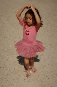 Konges Slojd rochie fete BALLERINA DRESS culoarea roz, mini, evazata, KS102647 imagine