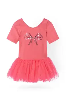 Konges Slojd rochie fete BALLERINA SEQUIN DRESS culoarea roz, mini, evazati, KS101886 imagine