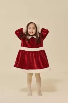 Konges Slojd rochie fete culoarea bordo, mini, evazati imagine