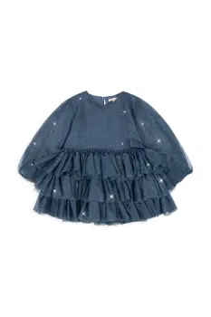 Konges Slojd rochie fete FAY DRESS GRS culoarea bleumarin, mini, evazati, KS103807 imagine