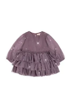 Konges Slojd rochie fete FAY DRESS GRS culoarea violet, mini, evazati, KS103807 imagine
