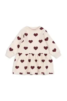 Konges Slojd rochie fete LOU SWEAT DRESS OCS culoarea bej, mini, evazati, KS104344 imagine