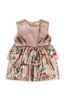 Konges Slojd rochie fete LULU DRESS culoarea bej, mini, evazati, KS101574 imagine