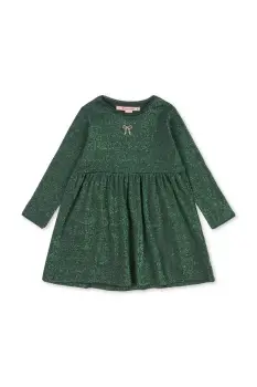 Konges Slojd rochie fete ROLI DRESS culoarea verde, mini, evazati, KS104415 imagine
