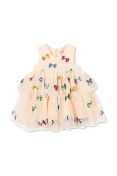 Konges Slojd rochie fete YVONNE FAIRY DRESS culoarea bej, mini, evazati, KS104046 imagine