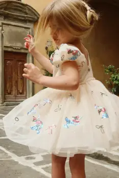 Konges Slojd rochie fete YVONNE PUFF DRESS imagine