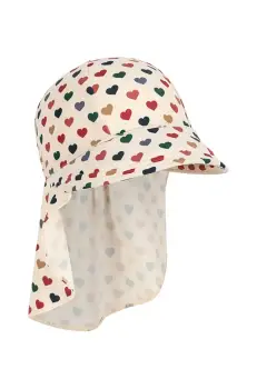 Konges Slojd sapca de baseball pentru copii MANUCA FRILL SUN HAT GRS culoarea bej, modelator, KS102512 imagine