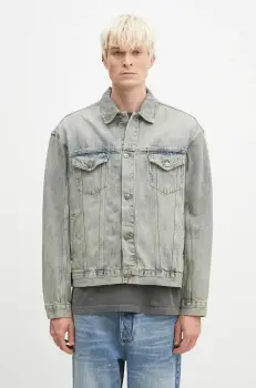 KSUBI geaca din denim Oh G barbati, de tranzitie, oversized, MFA24JK003 imagine