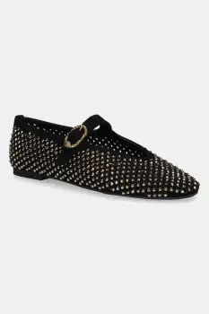 Kurt Geiger London balerini din piele intoarsa Mayfair Ballet Flat culoarea negru, 2656309209 imagine