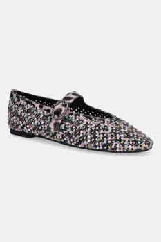 Kurt Geiger London balerini din piele intoarsa Mayfair Ballet Flat culoarea roz, 2656357289 imagine