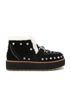 Kurt Geiger London cizme de zapada din piele intoarsa Mansion Cosy Boot culoarea negru, 4993900029 imagine