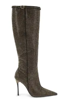 Kurt Geiger London cizme Mayfair Point Knee Boot culoarea negru, cu toc cui, 4992705609 imagine