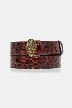 Kurt Geiger London curea de piele KENSINGTON culoarea maro, 120530309 imagine