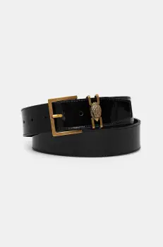 Kurt Geiger London curea de piele SHOREDITCH 40 BELT femei, culoarea negru, 9694300309 imagine