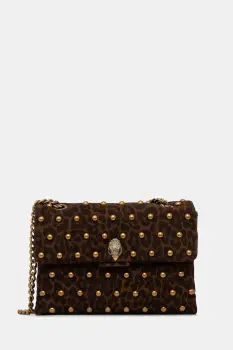 Kurt Geiger London geanta de mana din piele intoarsa KENSINGTON culoarea maro, 5023035289 imagine