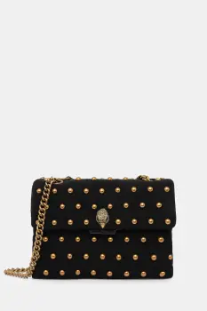 Kurt Geiger London geanta de mana din piele intoarsa KENSINGTON culoarea negru, 5023005219 imagine