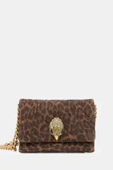 Kurt Geiger London geanta de mana din piele intoarsa MINI KENSINGTON culoarea maro, 9594535289 imagine