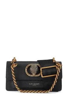 Kurt Geiger London geanta de piele Chelsea culoarea negru, 5266700109 imagine