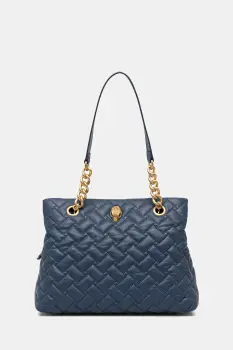 Kurt Geiger London geanta de piele KENSINGTON culoarea albastru marin, 2054989109 imagine