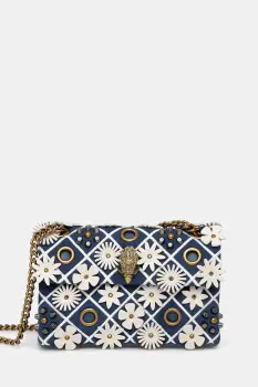 Kurt Geiger London geanta de piele KENSINGTON culoarea albastru marin, 4696186109 imagine