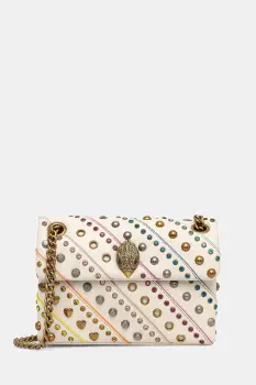 Kurt Geiger London geanta de piele KENSINGTON culoarea bej, 3582244109 imagine