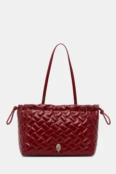 Kurt Geiger London geanta de piele KENSINGTON culoarea bordo, 4370850319 imagine