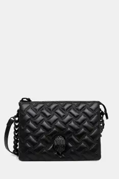 Kurt Geiger London geanta de piele KENSINGTON culoarea negru, 5013100109 imagine