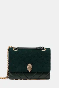 Kurt Geiger London geanta de piele KENSINGTON culoarea verde, 9959871219 imagine