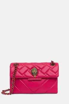 Kurt Geiger London geanta de piele MINI KENSINGTON culoarea roz, 5017357109 imagine