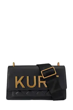 Kurt Geiger London geanta de piele Shoreditch culoarea negru, 5383800109 imagine