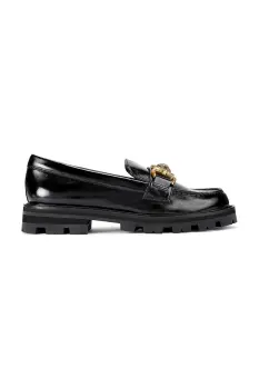 Kurt Geiger London mocasini de piele Mansion Loafer culoarea negru, cu platforma, 4728300309 imagine