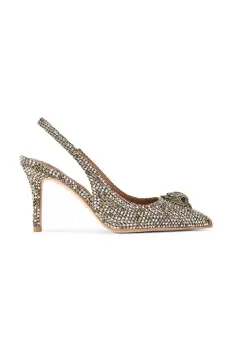 Kurt Geiger London pantofi cu toc stiletto Belgravia High Sling Beige Comb imagine