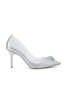 Kurt Geiger London pantofi cu toc stiletto Eagle Vinyl Court Pale Blue imagine