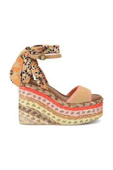 Kurt Geiger London sandale cu toc inalt Chelsea Scarf Wedge imagine