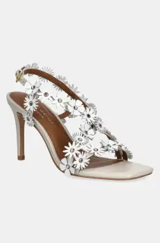 Kurt Geiger London sandale de piele Flower Sandal culoarea alb, 4353244109 imagine