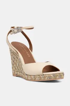Kurt Geiger London sandale wedges Espadrille Wedge-Bone imagine