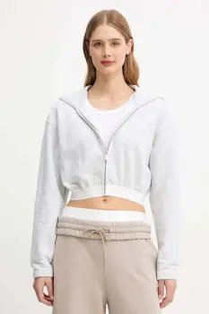 La Mania bluza SEAN culoarea gri, cu gluga, melanj, SEAN imagine