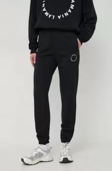 La Mania pantaloni de trening culoarea negru, neted imagine