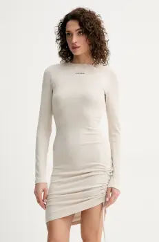 La Mania rochie culoarea bej, mini, mulata, FAITH.3 imagine