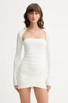 La Mania rochie culoarea bej, mini,mulata, ZELLA imagine