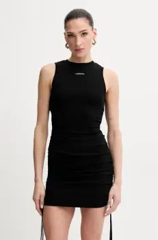 La Mania rochie culoarea negru, mini, mulata, TASH.3 imagine
