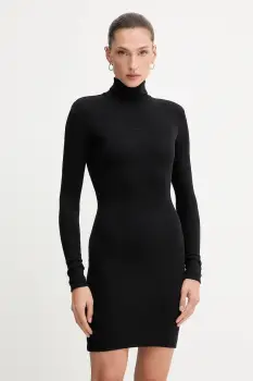 La Mania rochie YOKO culoarea negru, mini, mulata, YOKO imagine