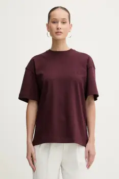 La Mania tricou din bumbac BABES culoarea bordo, BABES imagine