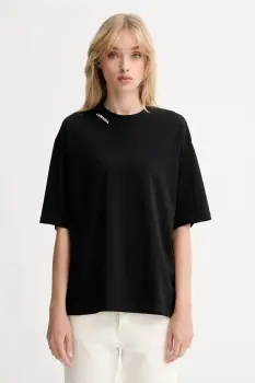 La Mania tricou din bumbac culoarea negru, ADELL imagine