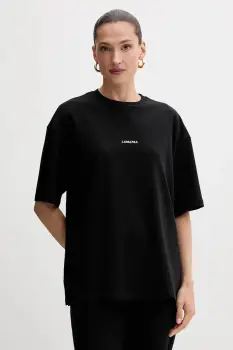 La Mania tricou din bumbac culoarea negru, TEEZY imagine