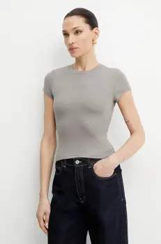 La Mania tricou femei, culoarea bej, FIRST.2 imagine