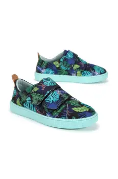 La Millou tenisi copii MAGIC JUNGLE culoarea turcoaz imagine